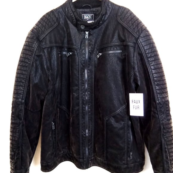 Buckle Other - Buckle Black Moto Jacket Faux Sherpa & Suede